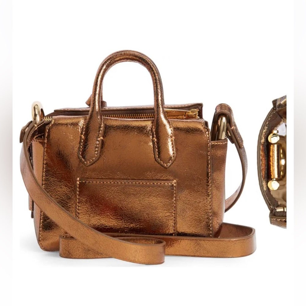 J CREW Lady’s Gold Metallic Crossbody Bag NEW